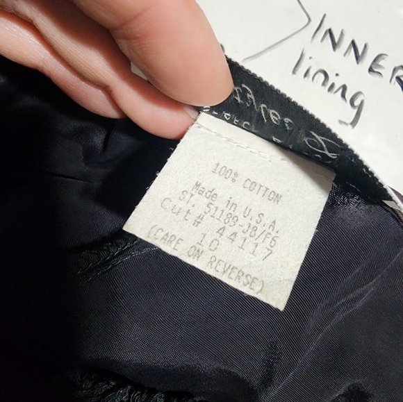 Vintage black crochet fringe dress - Picture 5 of 12